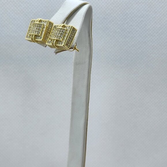 Brand New Sterling Silver 925 Cubic Zirconia stones Earrings   Shine bright with - Picture 3 of 6